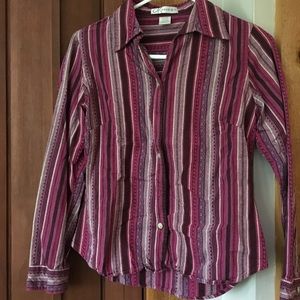 Dress barn striped dress shirt